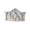 Contemporary Home Living 15" Nativity with Sky in Column Cresh Christmas Tabletop Decoration